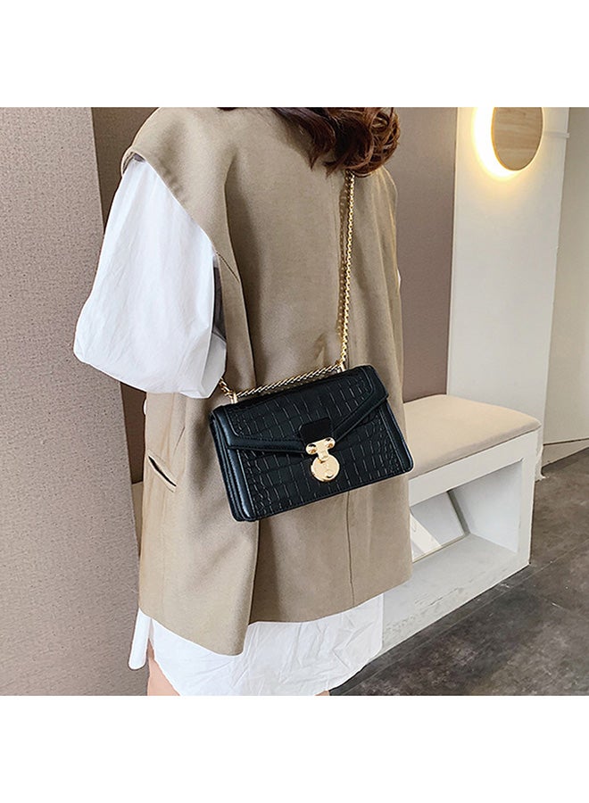 Crossbody Bag With Chain Black  - Image 5
