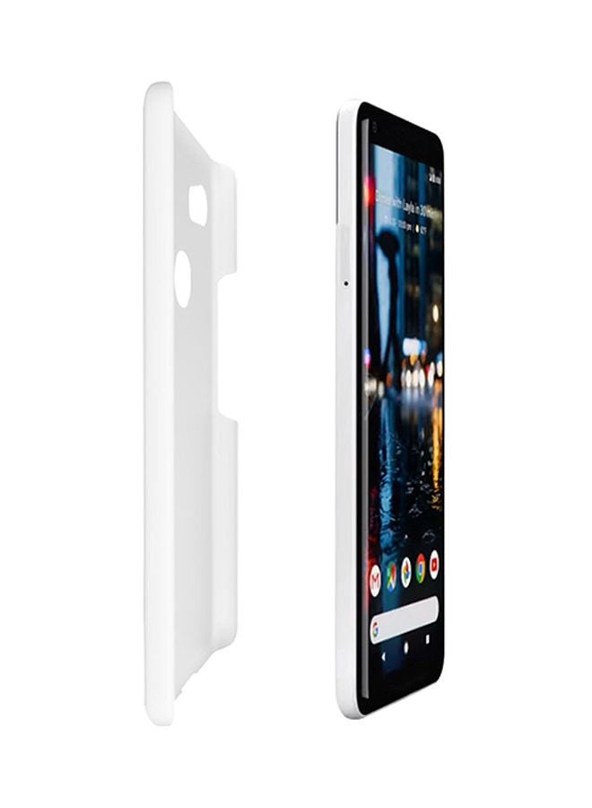 Snap Basic Series Marble Printed Case Cover For Google Pixel 2 XL Black/White