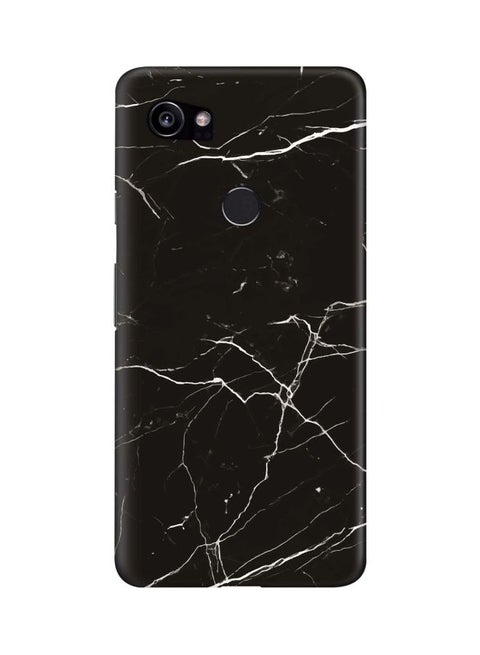 Snap Basic Series Marble Printed Case Cover For Google Pixel 2 XL Black/White