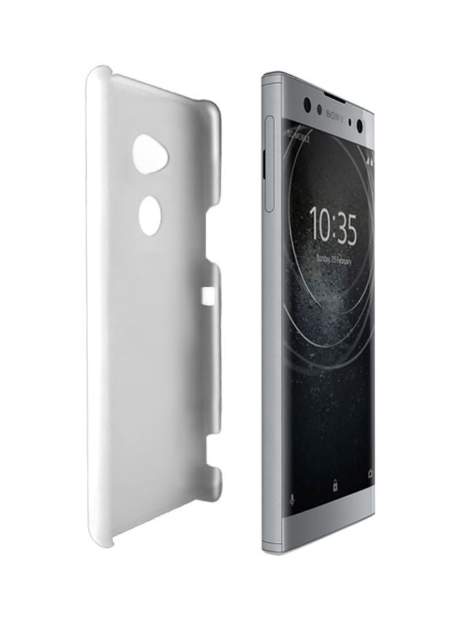 Stylizedd Snap Basic Series Marble Printed Case For Sony Xperia XA2 Ultra Grey Classic/Yellow - Image 2
