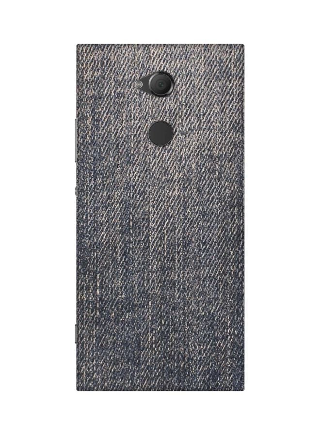 Stylizedd Snap Basic Series Denim Printed Case Cover For Sony Xperia XA2 Ultra Blue/Beige - Image 1