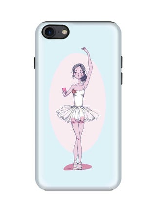 Tough Pro Series Twirling Ballerina Printed Case Cover For Apple iPhone 8 Blue/Pink/White - v1601882995/N40441706A_1