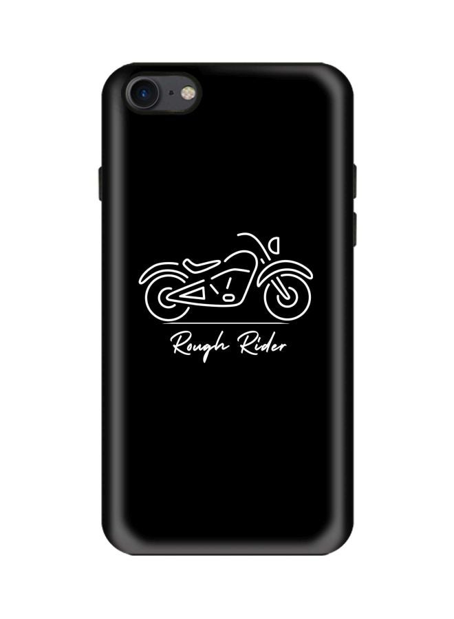 Stylizedd Tough Pro Series Rough Rider Printed Case Cover For Apple iPhone 7 Black/White - Image 1