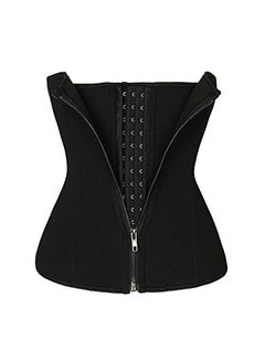 Women Double Waist Trainer Corset Body Shaper Tummy Control Black