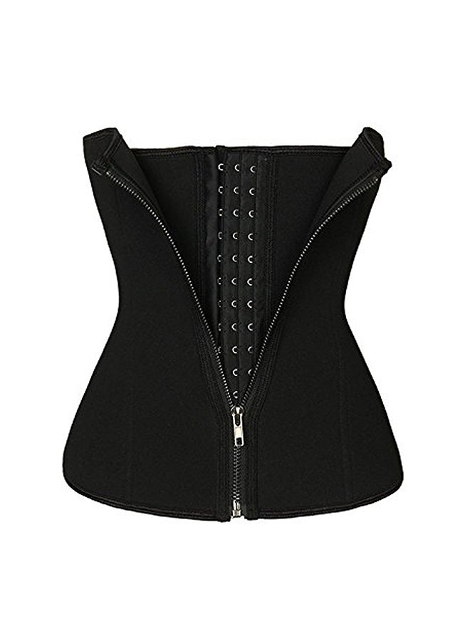 AIWANTO - Women Double Waist Trainer Corset Body Shaper Tummy Control Black - Image 1