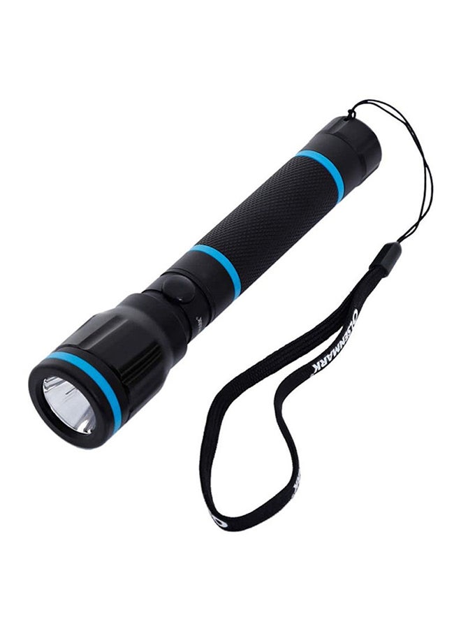 أولسنمارك كشاف إضاءة LED يدوي قابل للشحن مضاد للماء الأسود / الأزرق 1سم - Image 1