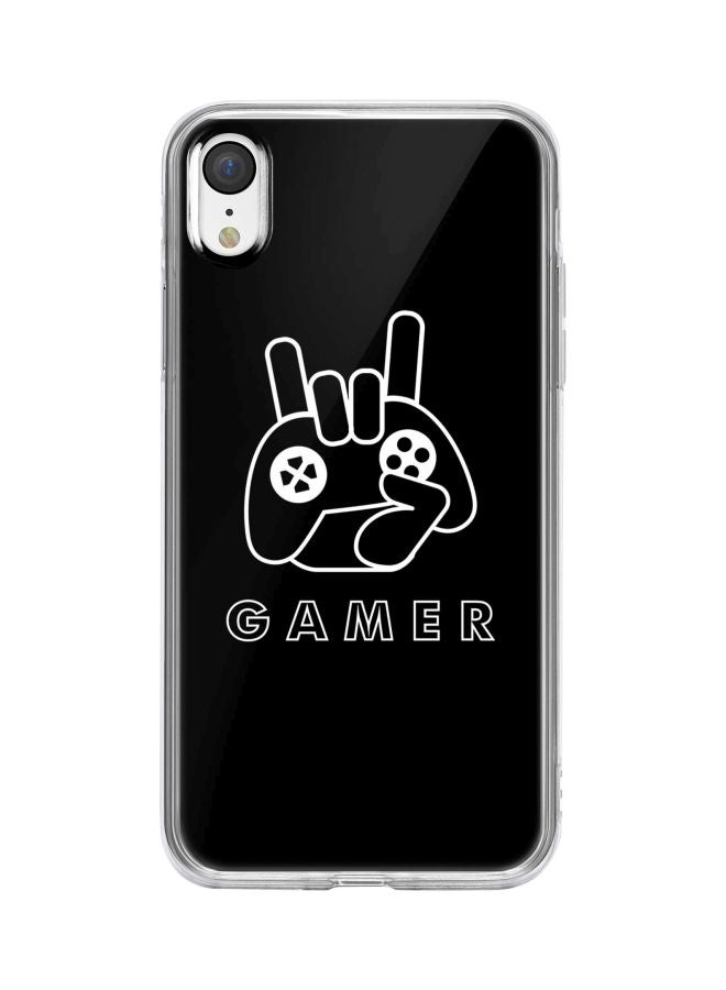 Stylizedd Gamer Printed Protective Case Cover For Apple iPhone XR Black/White - Image 1