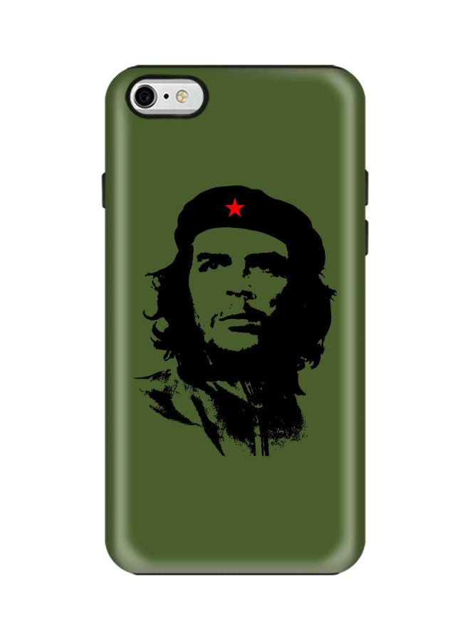 ستايلايزد غطاء حماية من سلسلة تاف برو مزين بطبعة شخصية تشي جيفارا لهاتف أبل آيفون 6s/6 أخضر/ أحمر/ أسود - Image 1