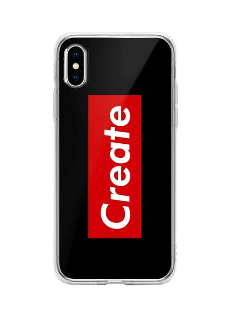 Classic Series Create Printed Case Cover For Apple iPhone Xs/X Black/Red/White