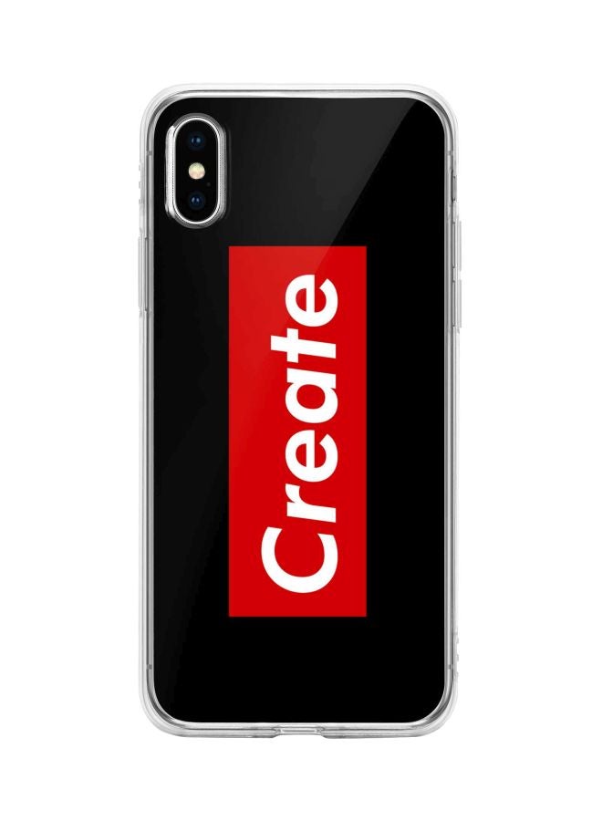 Classic Series Create Printed Case Cover For Apple iPhone Xs/X Black/Red/White
