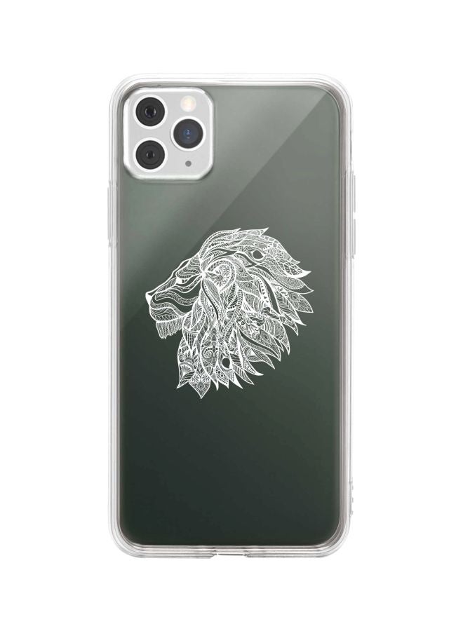 Stylizedd Classic Clear Series Lion Abstract Printed Case For Apple iPhone 11 Pro Max Grey/White  - Image 1