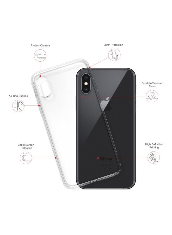 Classic Clear Series Legend Printed Case For Apple iPhone XS / X Clear/Yellow