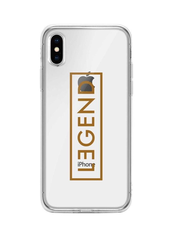 Classic Clear Series Legend Printed Case For Apple iPhone XS / X Clear/Yellow