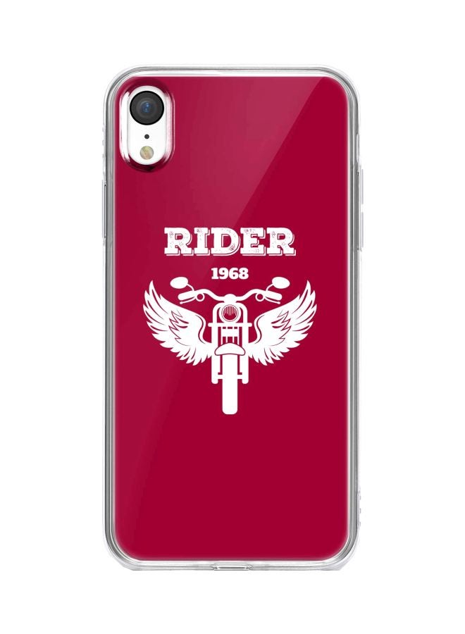 Stylizedd Rider 1968 Printed Case Cover For Apple iPhone XR Red/White - Image 1