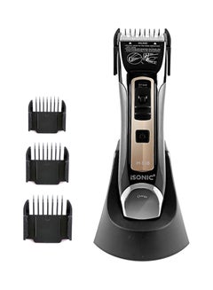 iSONIC Professional Rechargeable Cordless Hair Trimmer Black 18cm  - Image 2