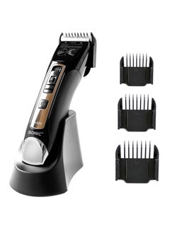 iSONIC Professional Rechargeable Cordless Hair Trimmer Black 18cm  - Image 1