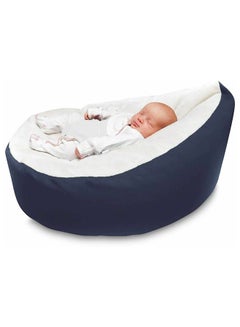 Mamas Gift Baby Bean Bag Blue White 