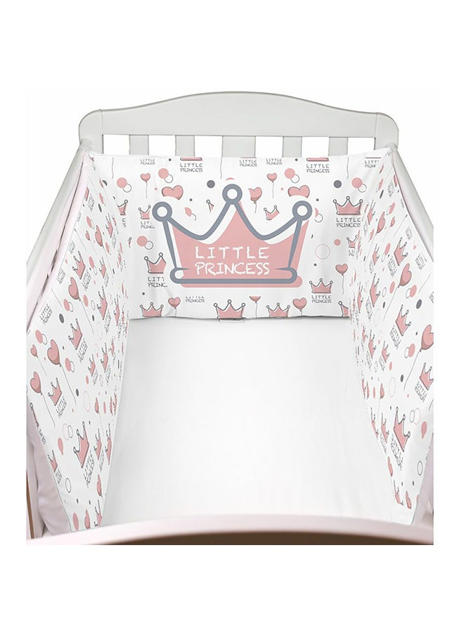 Mamas Gift Little Princess Bed Bumpers White Pink 