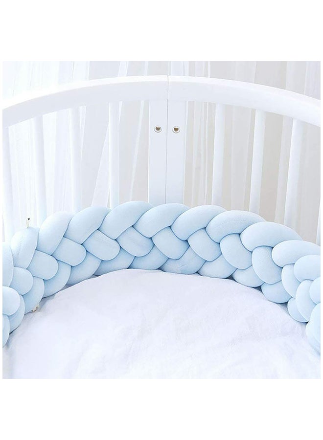 Braided Bed Bumper Blue