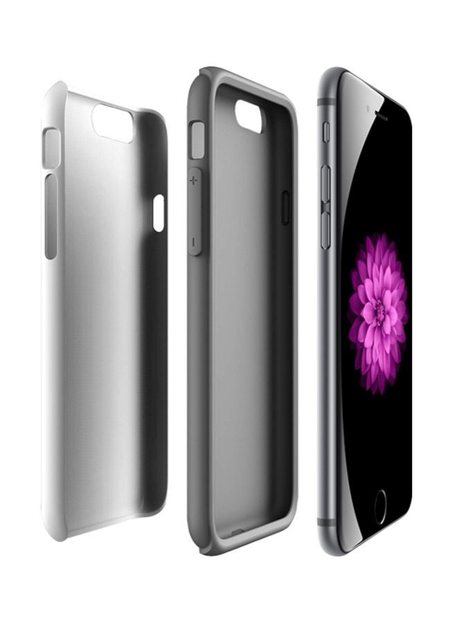 Stylizedd Grizzly Bear Printed Case Cover For Apple iPhone 6s Plus/6 Plus White/Black - Image 2