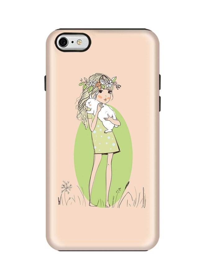 Stylizedd Tough Pro Series Bunny Cuddles Printed Case Cover For Apple iPhone 6s/6 Beige/Green/White - Image 1
