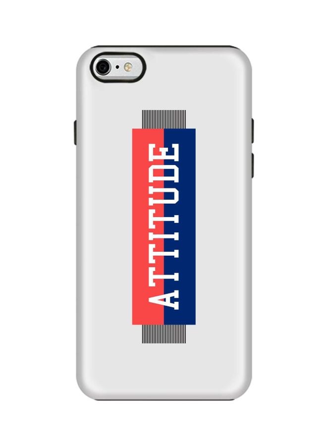 Attitude Printed Case Cover For Apple iPhone 6s Plus/6 Plus Grey/Red/Blue