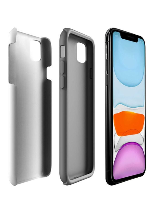 Tough Pro Series Killer Outline Printed Dual Layer Case For Apple iPhone 11 Blue/White