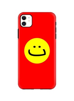Tough Pro Series Ta Smile Printed Protective Dual Layered Case Cover For Apple iPhone 11 Red/Yellow/Black
