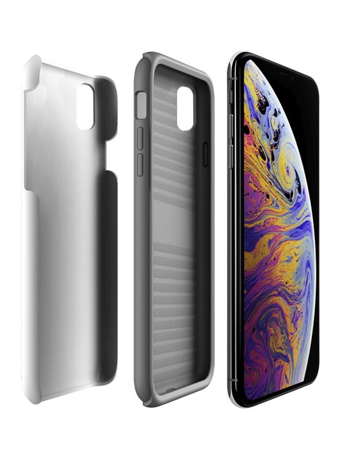 Stylizedd - Tough Pro Series Girl Next Door Printed Case Cover For Apple iPhone Xs Max White/Pink/Orange - Image 1