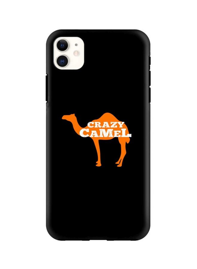 ستايلايزد غطاء حماية تاف برو سيريز بطبعة عبارة "Crazy Camel" لهاتف أبل آيفون 11 برتقالي/أبيض/أسود - Image 1
