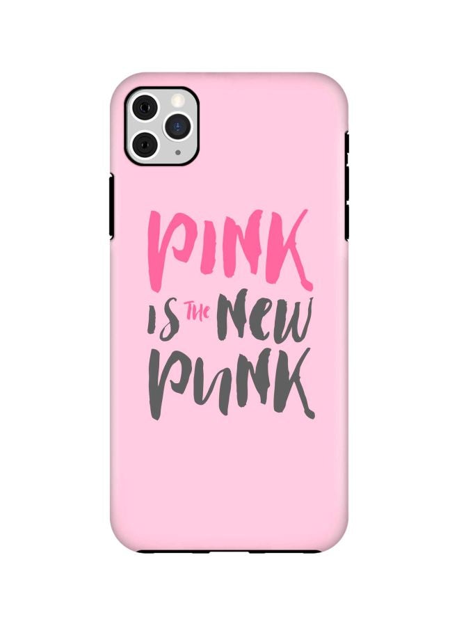 Stylizedd Tough Pro Series Pink Is The New Punk Printed Case Cover For Apple iPhone 11 Pro Max Pink/Black - Image 1