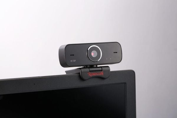 REDRAGON - GW600 360-Degree Rotation Fobos Webcam With Built-In Dual Microphone 720P black - Image 1