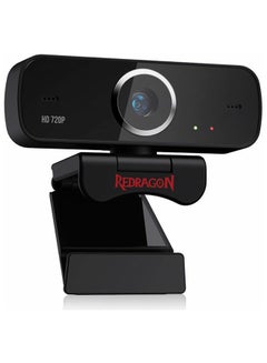 GW600 360-Degree Rotation Fobos Webcam With Built-In Dual Microphone 720P black