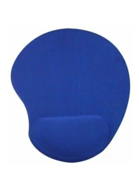 Comfort Wrist Mouse Pad With Rest Support Blue