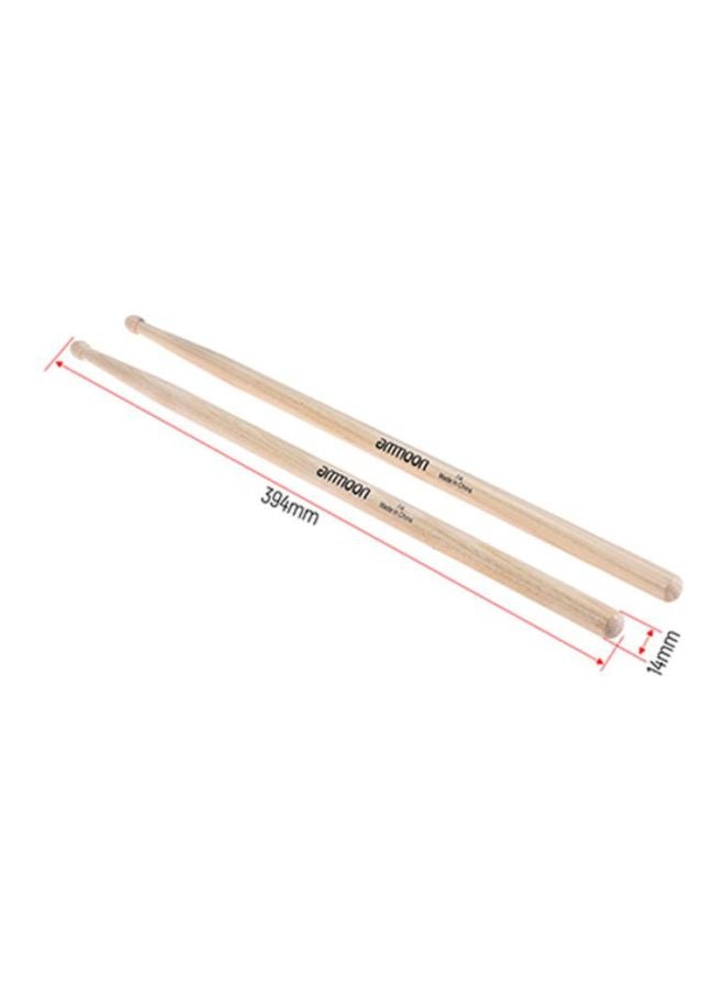 ammoon 12-Pairs 7A Fraxinus Wooden Drumstick Set  - Image 5
