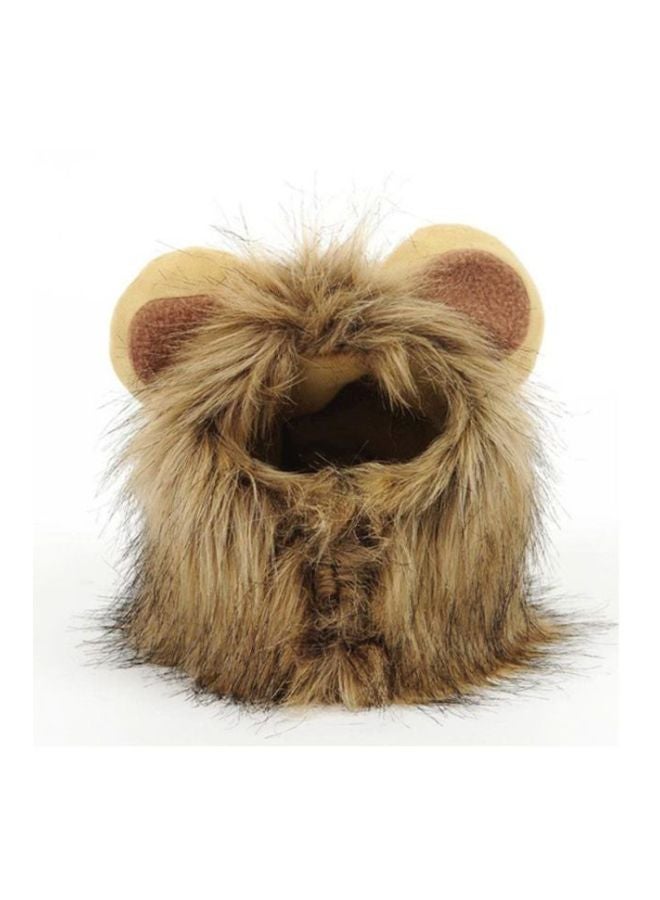 OUTAD Funny Lion Shape Hat Brown M  - Image 1