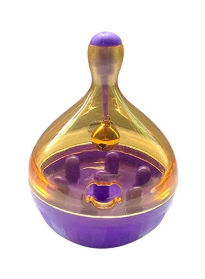 OUTAD Tumbler Leakage Food Ball Toy Gold/Purple - Image 1