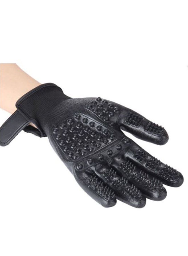 OUTAD Grooming Brush Gloves For Pets Black - Image 3