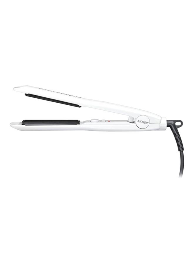 MOSER Cerastyle Pro Ceramic Hair Straightener White 210grams  - Image 1