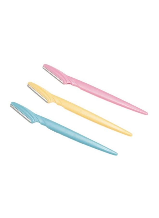 Cool Baby 3-Piece Eyebrow Trimmer Set Blue/Yellow/Pink 15 x 1cm - Image 1