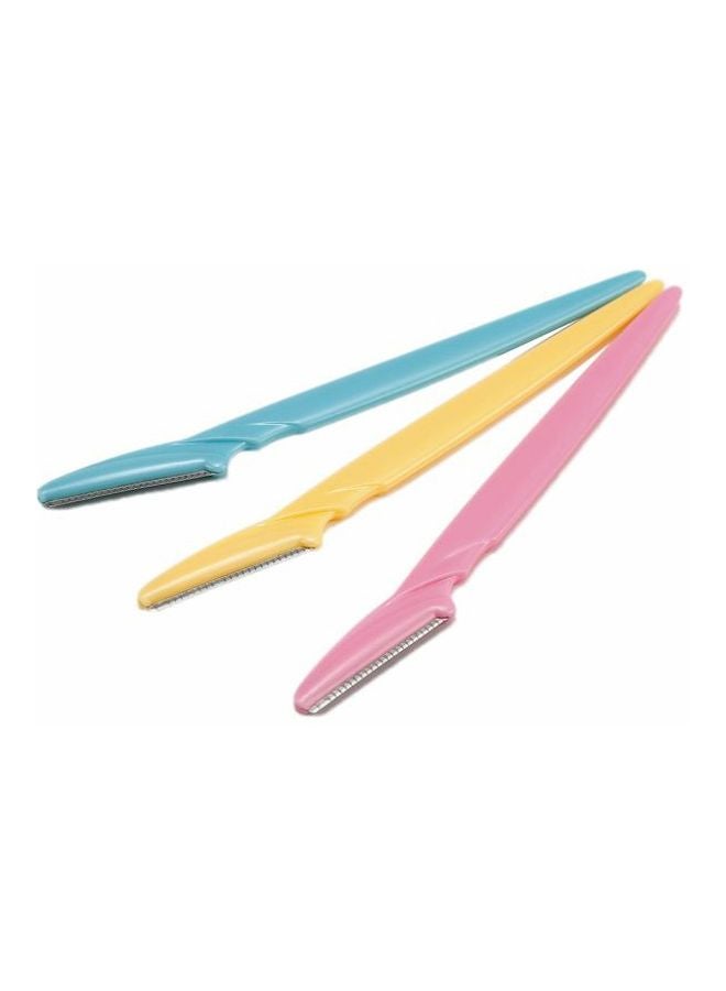 Cool Baby 3-Piece Eyebrow Trimmer Set Blue/Yellow/Pink 15 x 1cm - Image 2