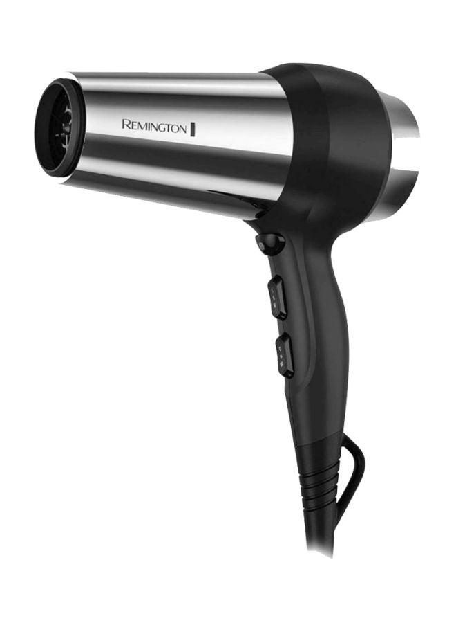REMINGTON Impact Resistant Hair Dryer Silver/Black  - Image 1