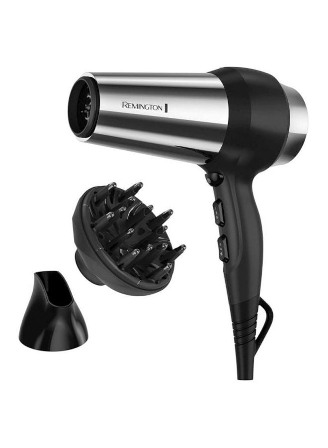 REMINGTON Impact Resistant Hair Dryer Silver/Black  - Image 3
