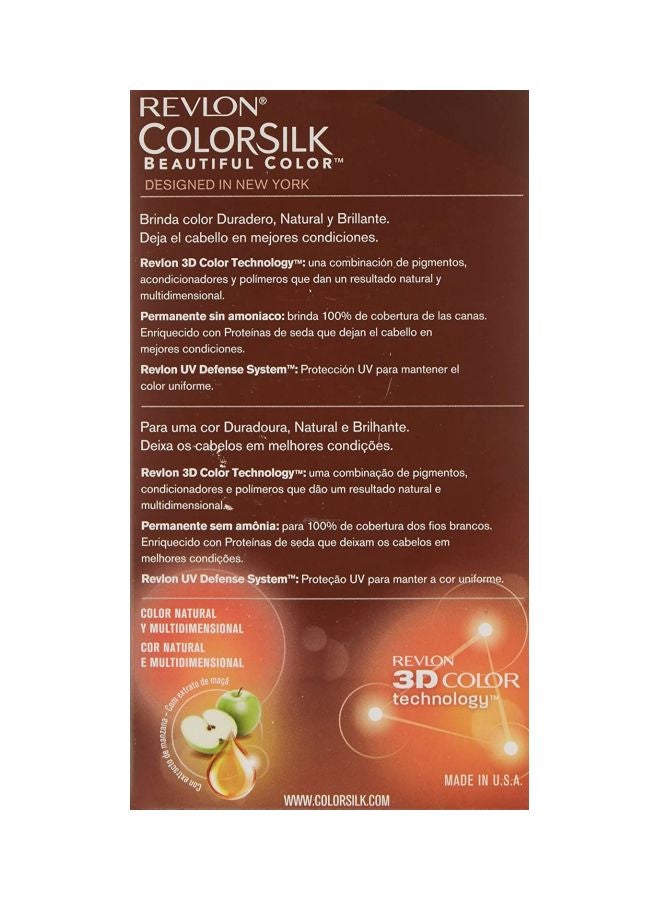 Revlon ColorSilk Beautiful Permanent Hair Colour 30 Dark Brown 110ml  - Image 2