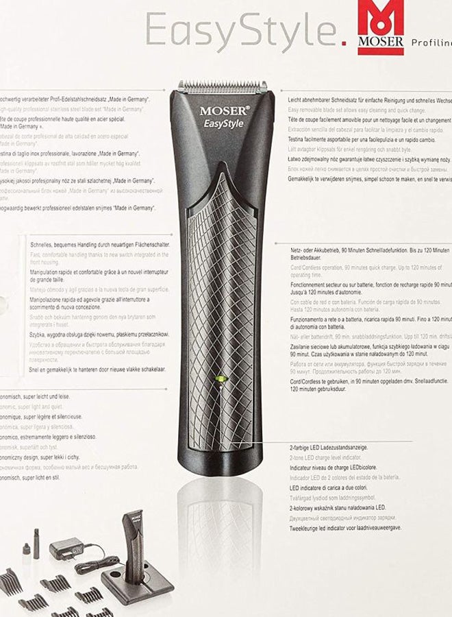 MOSER EasyStyle Professional Hair Clipper Black - Image 4