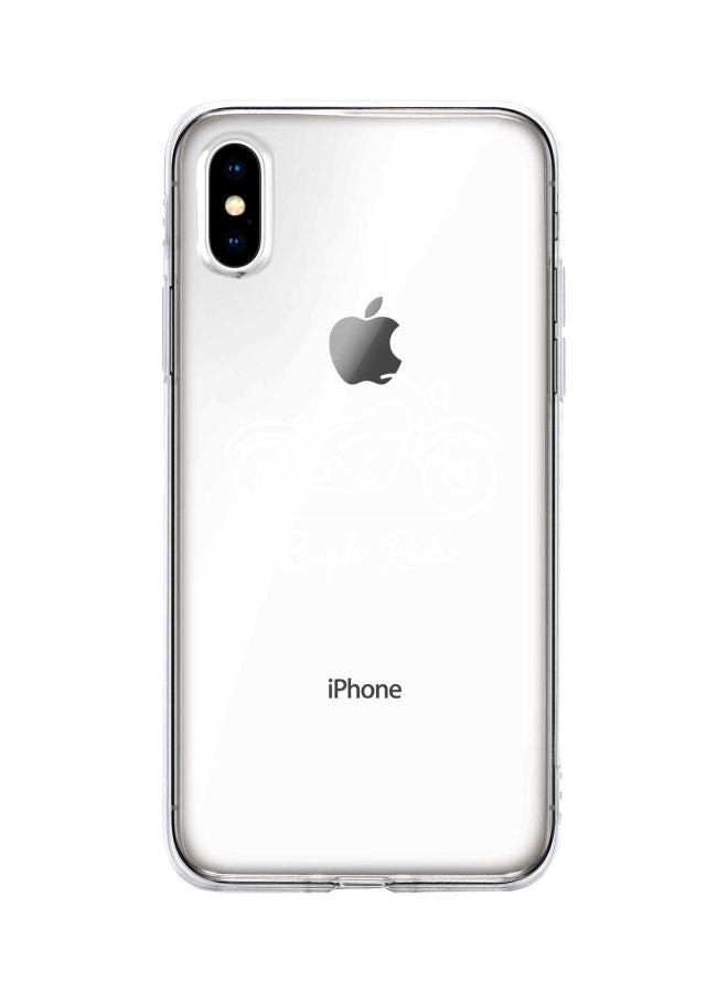 Stylizedd Classic Series Rough Rider Printed Case Cover For Apple iPhone XS Max Clear/White - Image 1