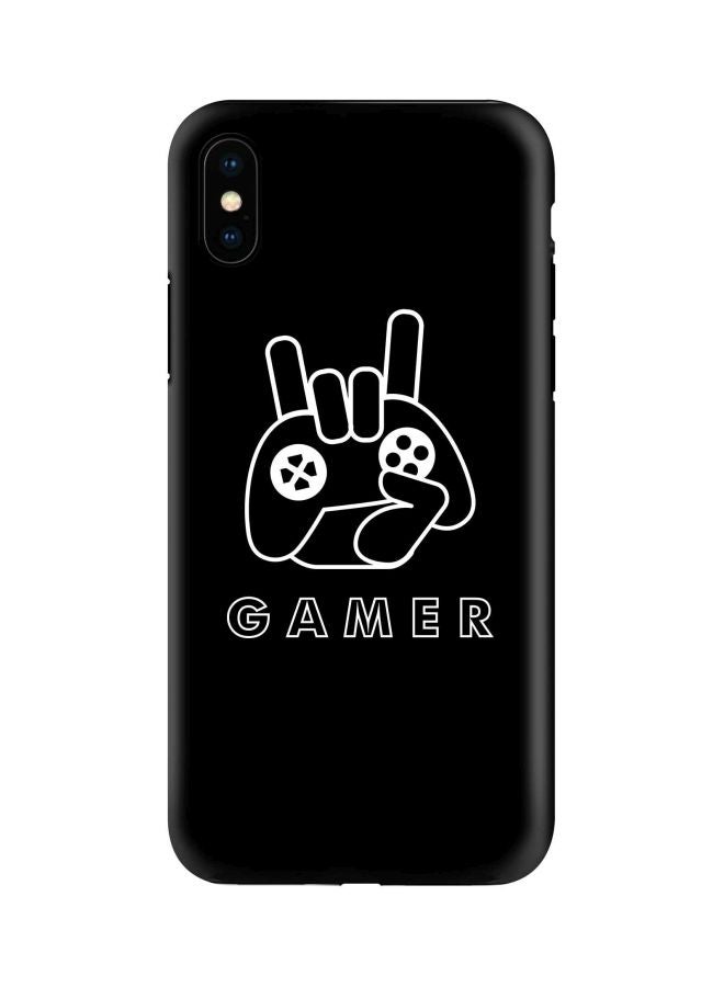 Stylizedd Tough Pro Series Gamer Printed Case Cover For Apple iPhone XS/X Black/White - Image 1