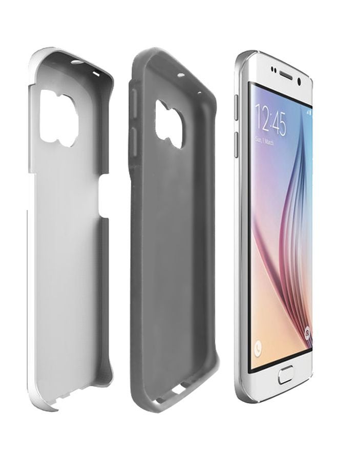 ستايلايزد غطاء حماية من سلسلة تاف برو بطبعة شحن بطارية منخفض لهاتف سامسونج جالاكسي S6 إيدج أسود / أبيض / أحمر - Image 2