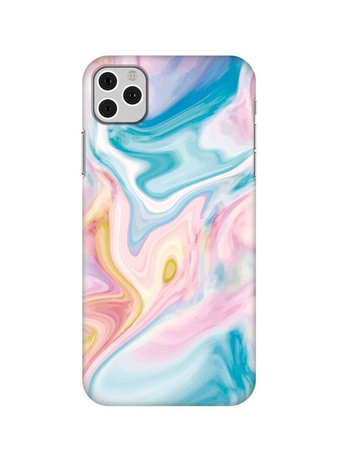 Stylizedd Snap Classic Series Marble Pattern Case Cover For Apple iPhone 11 Pro Max Blue/Yellow/Pink - Image 1