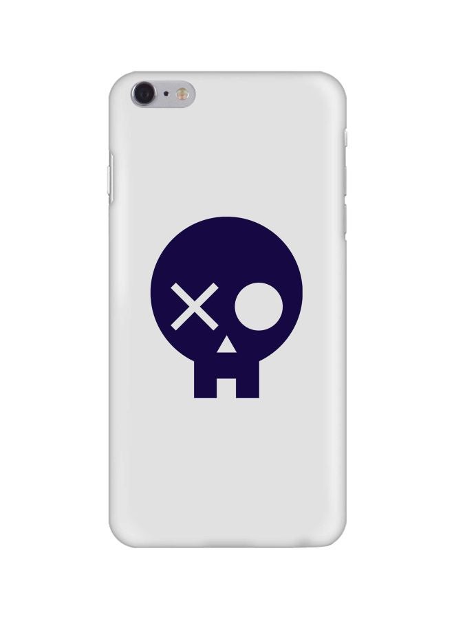 Stylizedd Skull Patch Printed Protective Case Cover For Apple iPhone 6S Plus/6 Plus White/Blue - Image 1